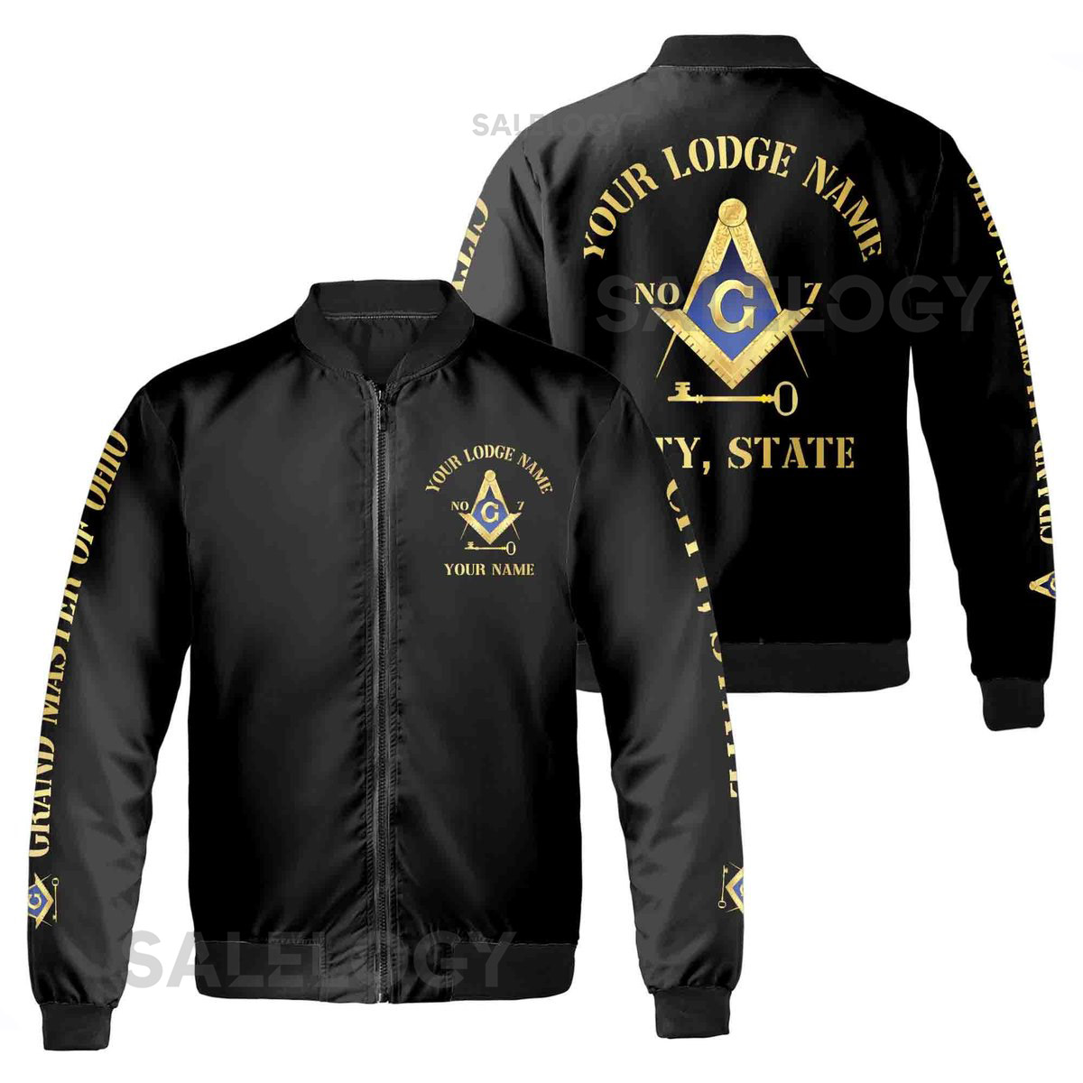 Customize Name Lodge Name International Freemason Unisex Bomber Jacket S-5XL_52