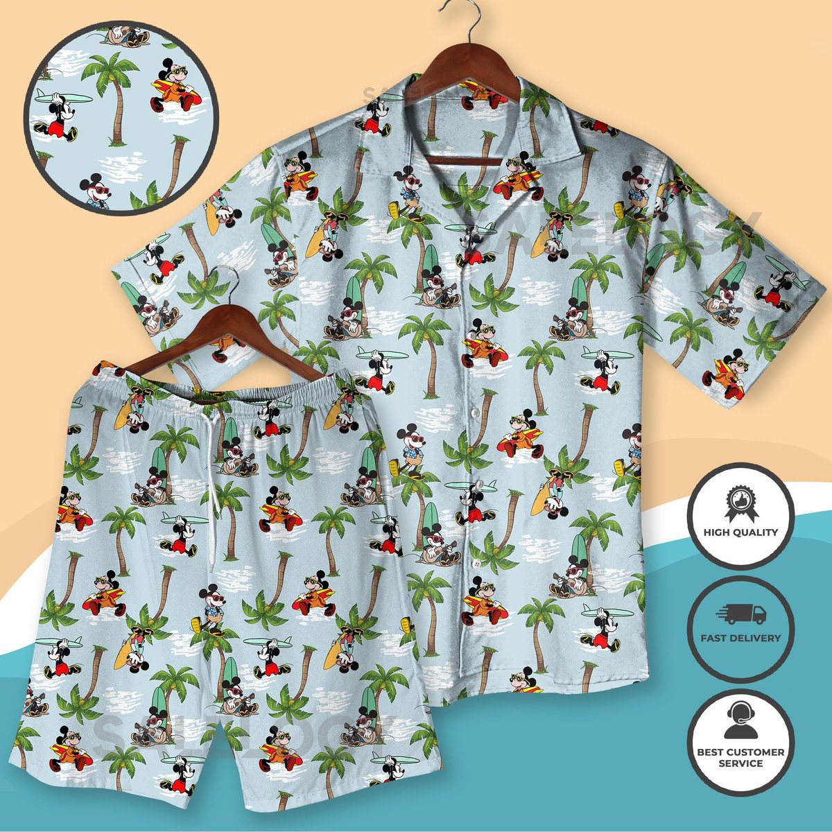 Mickey Mouse Shirt for Men Surfing Mickey Button Up Shirt Movie Shirt Summer Beach Shirt Mickey Aloha Shirt Family Trip Hawaii_183