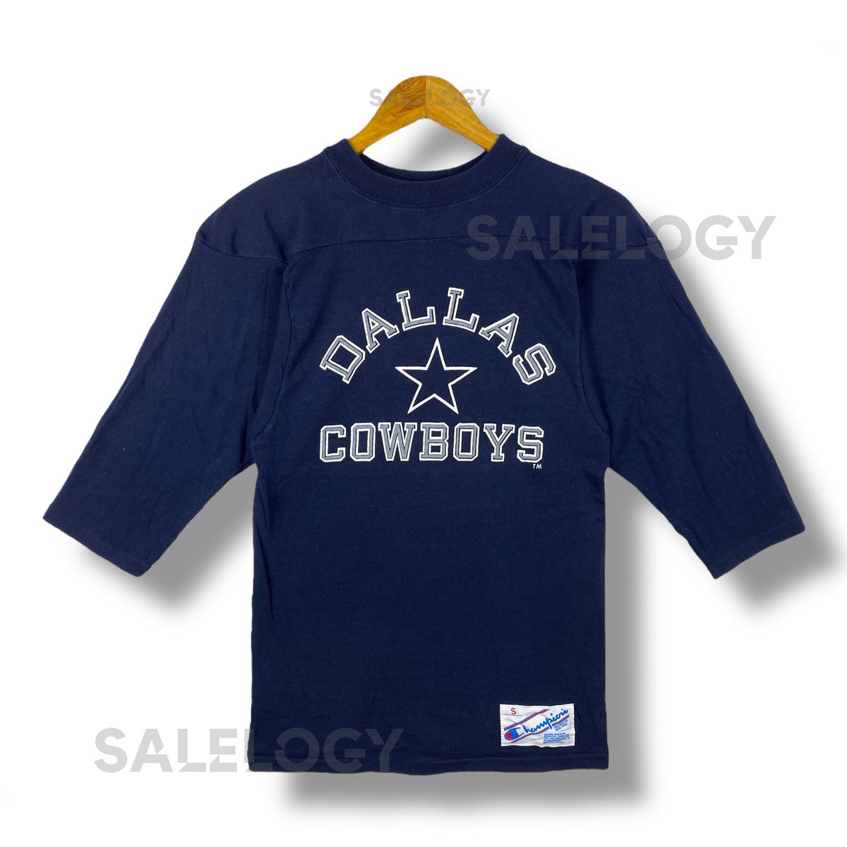 Rare Vintage 80's Champion DALLAS COWBOYS Graphic Tee Shirt Small Size_430
