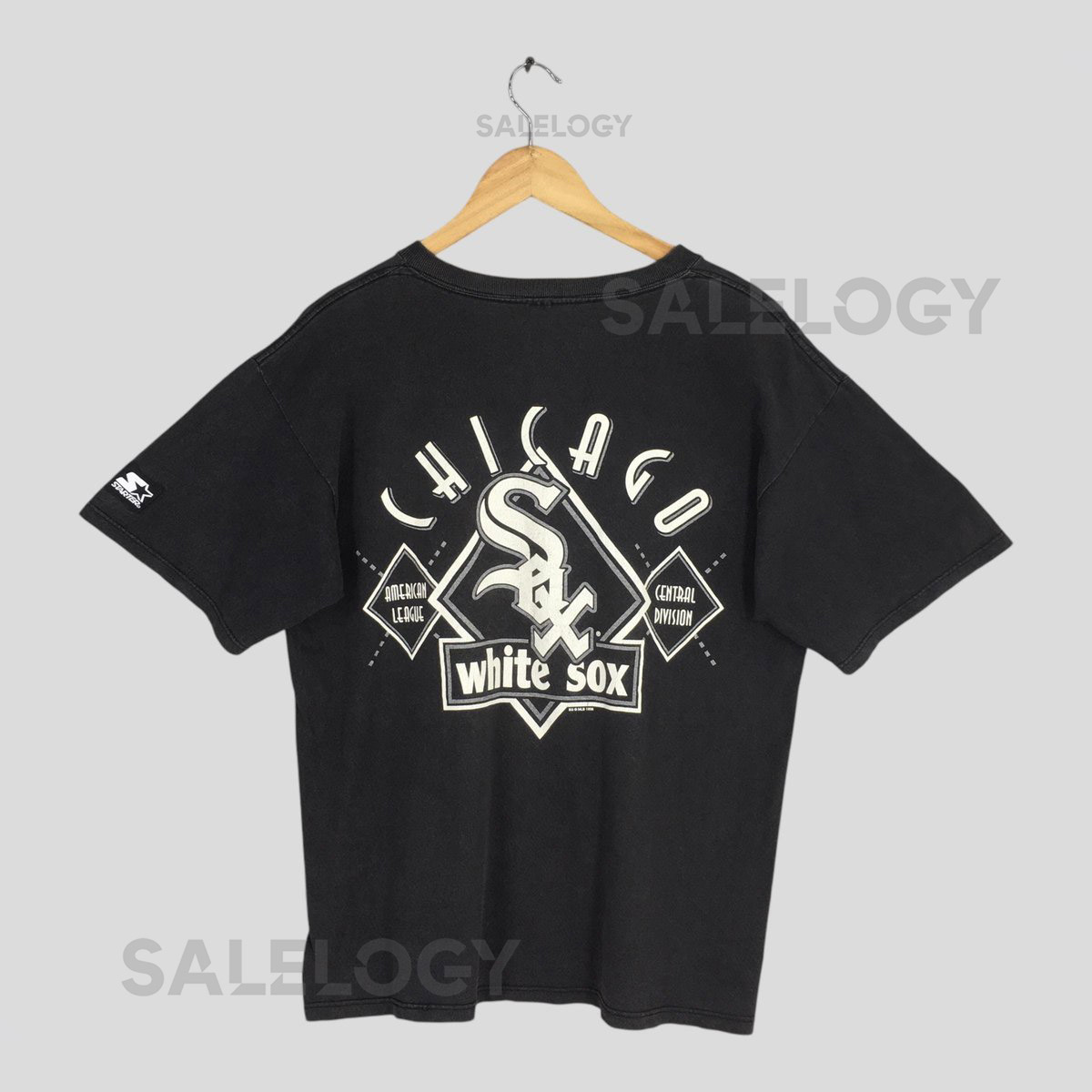 Vintage 90s Chicago White Sox MLB Baseball T shirt Medium Chicago Baseball Team Starter Shirt American League White Sox Jersey Tee Size M_430