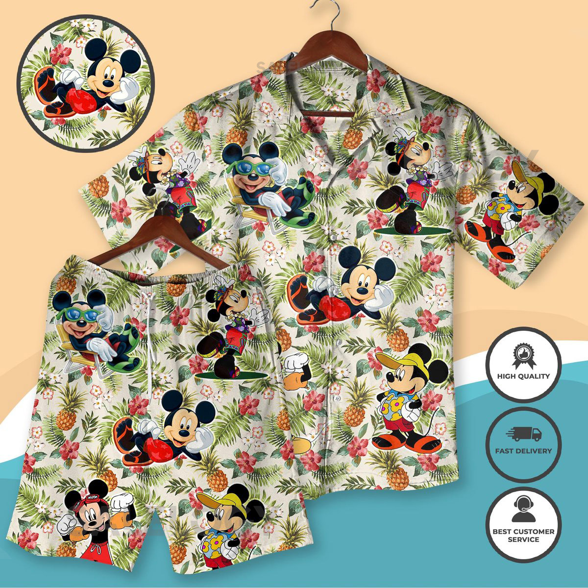 Mickey Hawaii Shirt Mickey Aloha Shirt Hawaiian Shirt Summer Vacation Hawaiian Shirt Mickey Mouse Hawaiian Shirt_151