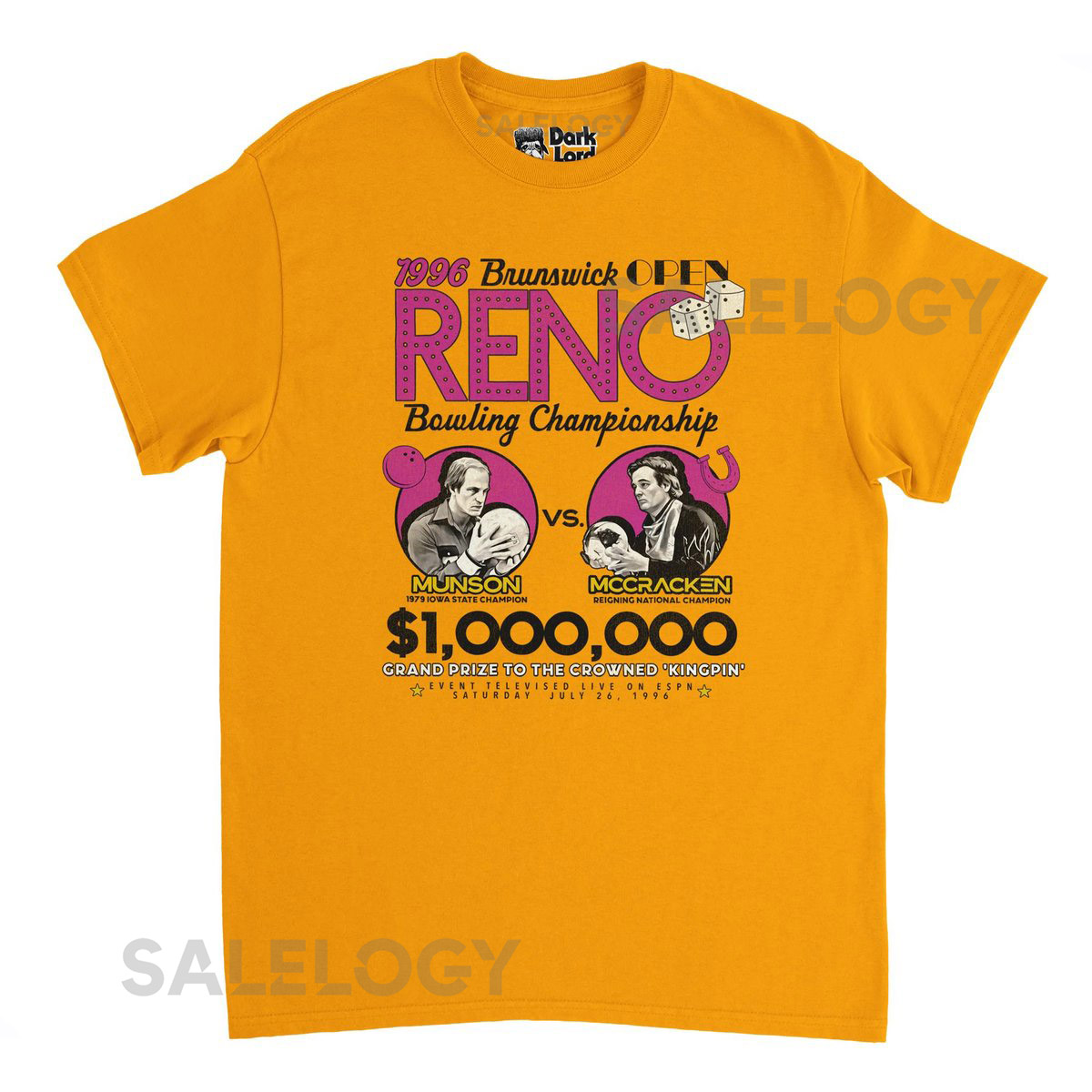 Kingpin Movie 1996 Reno Bowling Championship - Munson Vs. McCracken T-Shirt - Funny Pop Culture Inspired Fan TeesGifts - Free Shipping_536