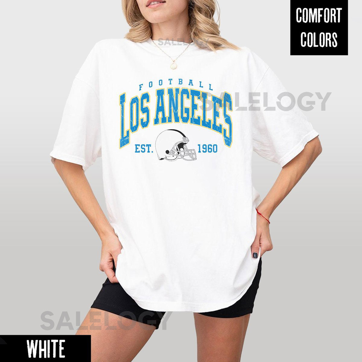 Vintage Los Angeles Football Comfort Colors Shirt Retro Game Day Tee_812