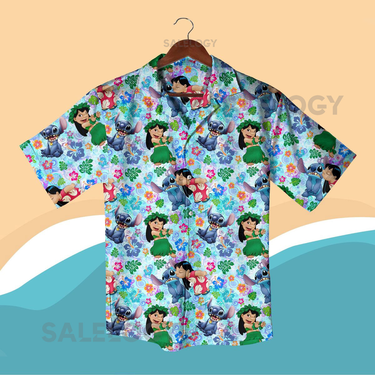 Lilo And Stitch Hawaiian Shirt Colorful Tropical Matching Outfit Vacation Beachwear Summer Aloha Clothes for Men Women Stitch Shirt_120