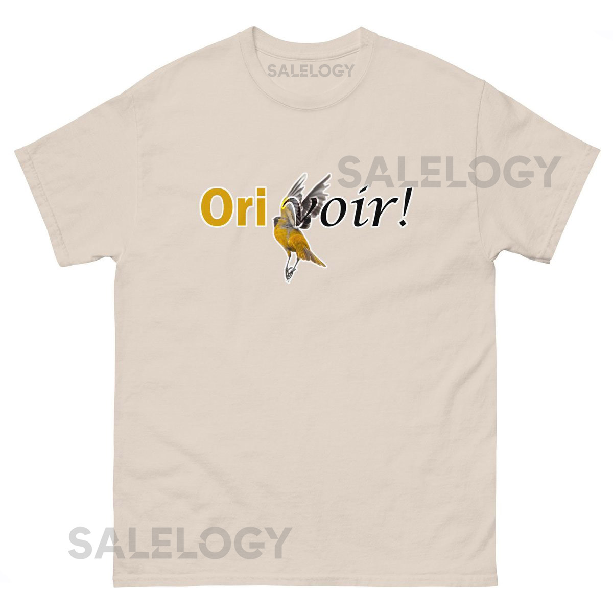 Baltimore Oriole 'Ori-voir' T-Shirt Word Nerd Bird Lover Tee_86