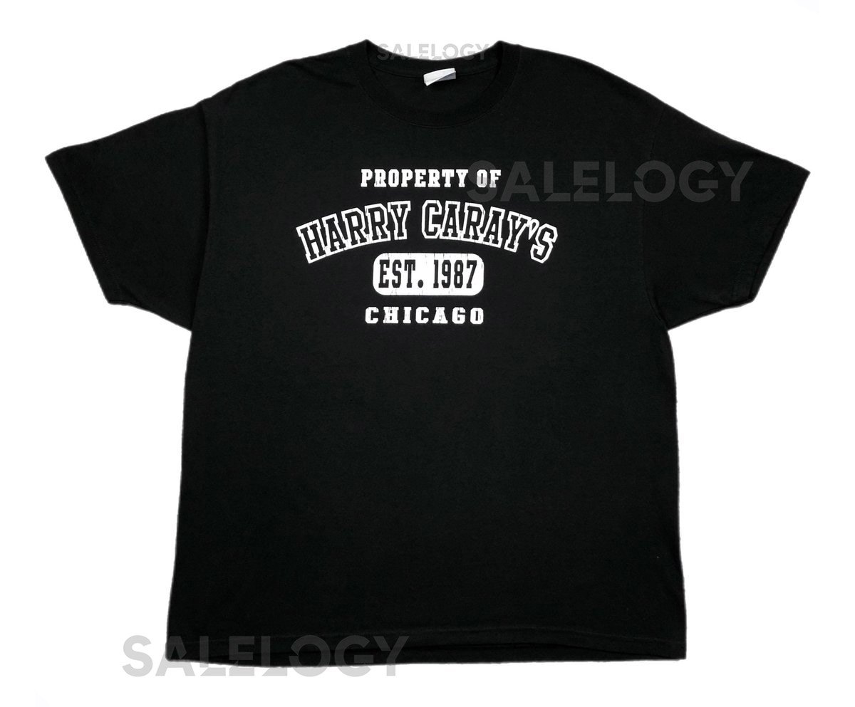 Vintage 90sY2K Property of Harry Carays Chicago Baseball Restaurant Graphic T-Shirt Size XL_444