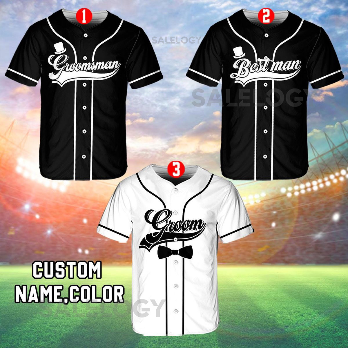 Personalized Groom and Groomsmen Baseball Jersey Personalized Best Man Jersey Perfect for Engagements Weddings and Bachelor Parties_142