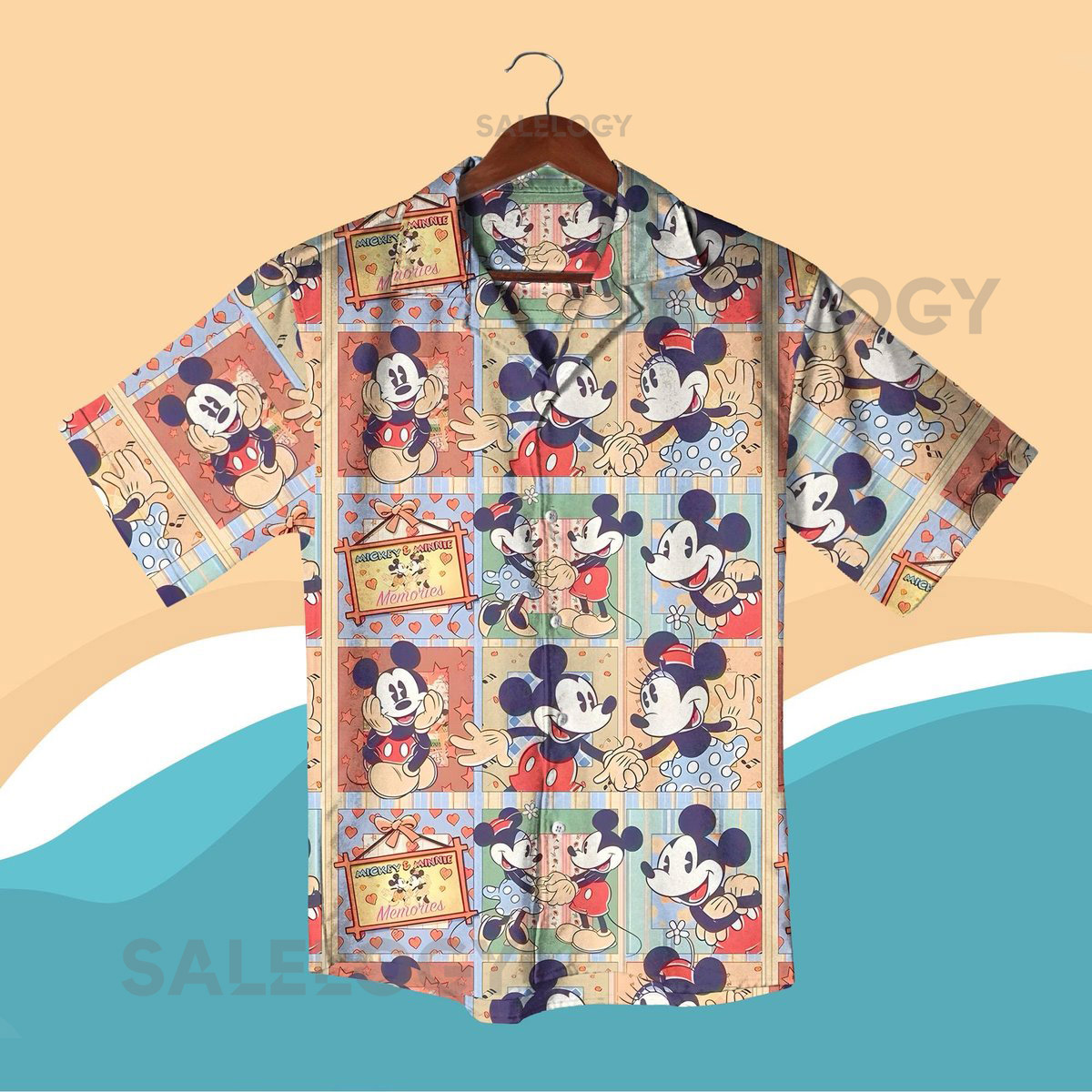 Mickey Mouse Cruise Pirate Hawaii Shirt Mickey Mouse Ahoy Button Up Shirt Mickey Beach Hawaiian Shirts Mickey Minnie Shirt_173