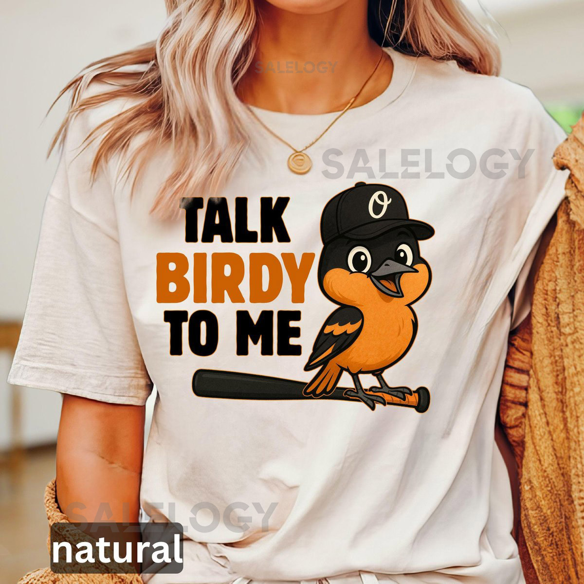 Talk Birdy to Me Orioles Tee Funny Orioles Shirt Cute Bird Lover Gift Unisex Tee Orioles Baseball T-shirt Baseball Shirt Orioles Gift_555