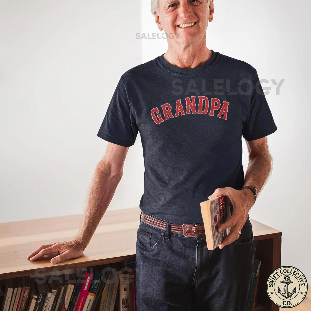 Vintage Red Sox Grandpa T-Shirt Retro Baseball Fan Gift_709