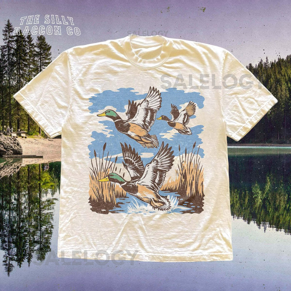 Vintage Nature Tee Duck Hunting Shirt for Men Women Mallard Duck T shirt Retro Wildlife T Shirt Comfort Colors Top Naturecore Gift_743