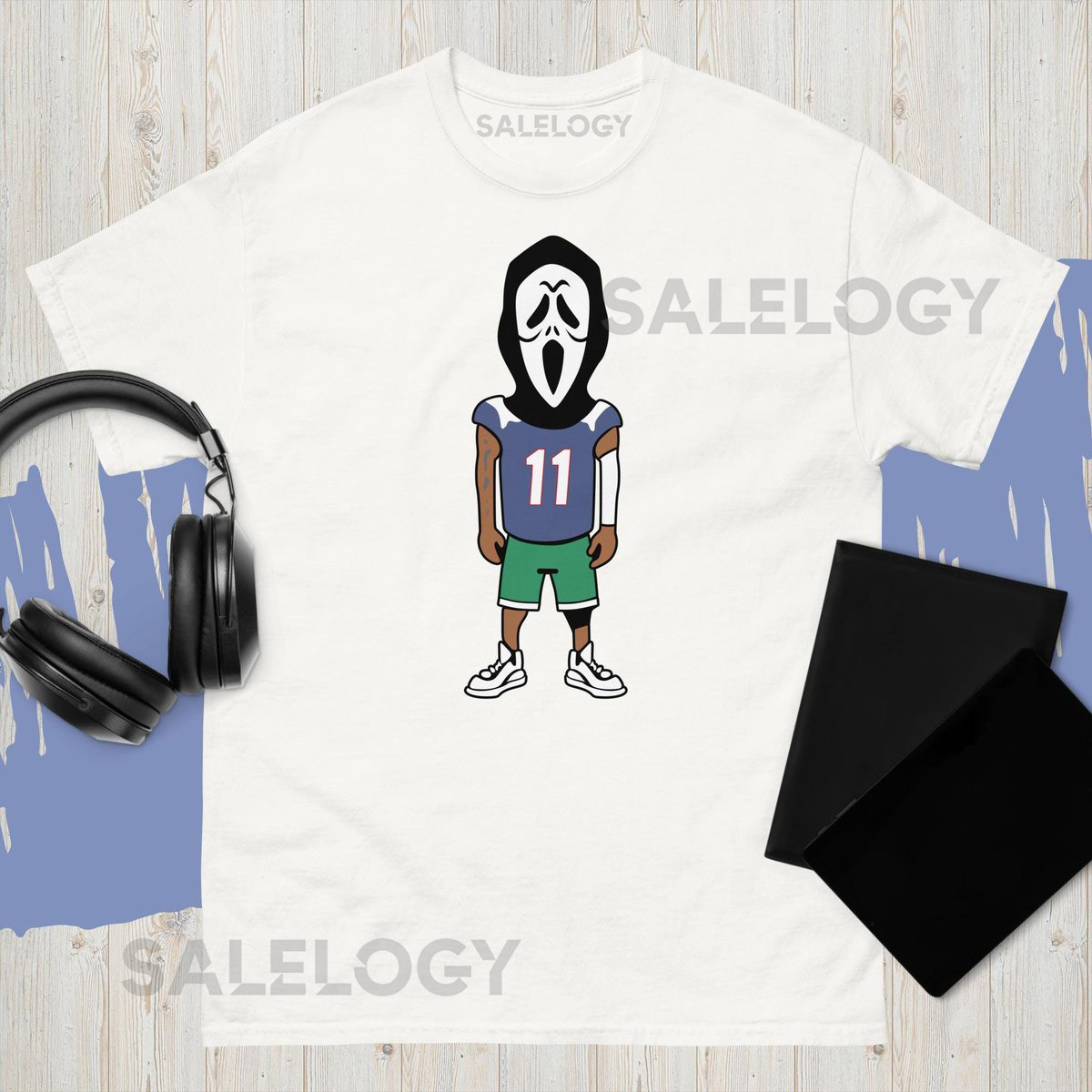 Scary Terry t-Shirt Drew Bledsoe Boston Celtic BlackWhite Cool Color_548