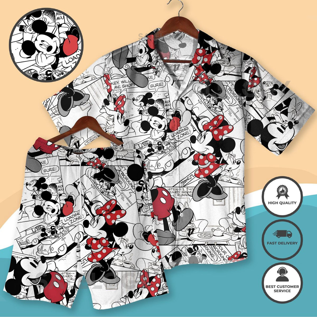 Mickey Minnie Hawaii Shirt Mickey Minnie Aloha Shirt Hawaiian Shirt Summer Vacation Hawaiian Shirt Mickey Mouse Hawaiian Shirts_162
