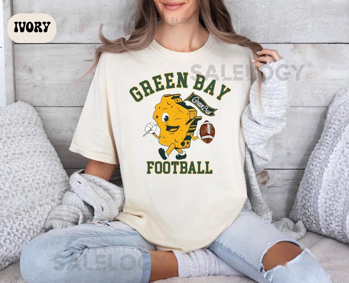 Green Bay Football Shirt Comfort Colors Retro Style Pack Fan Tshirt Game Day Football T-shirt Football Fan Gift Vintage Green Bay Tee_398