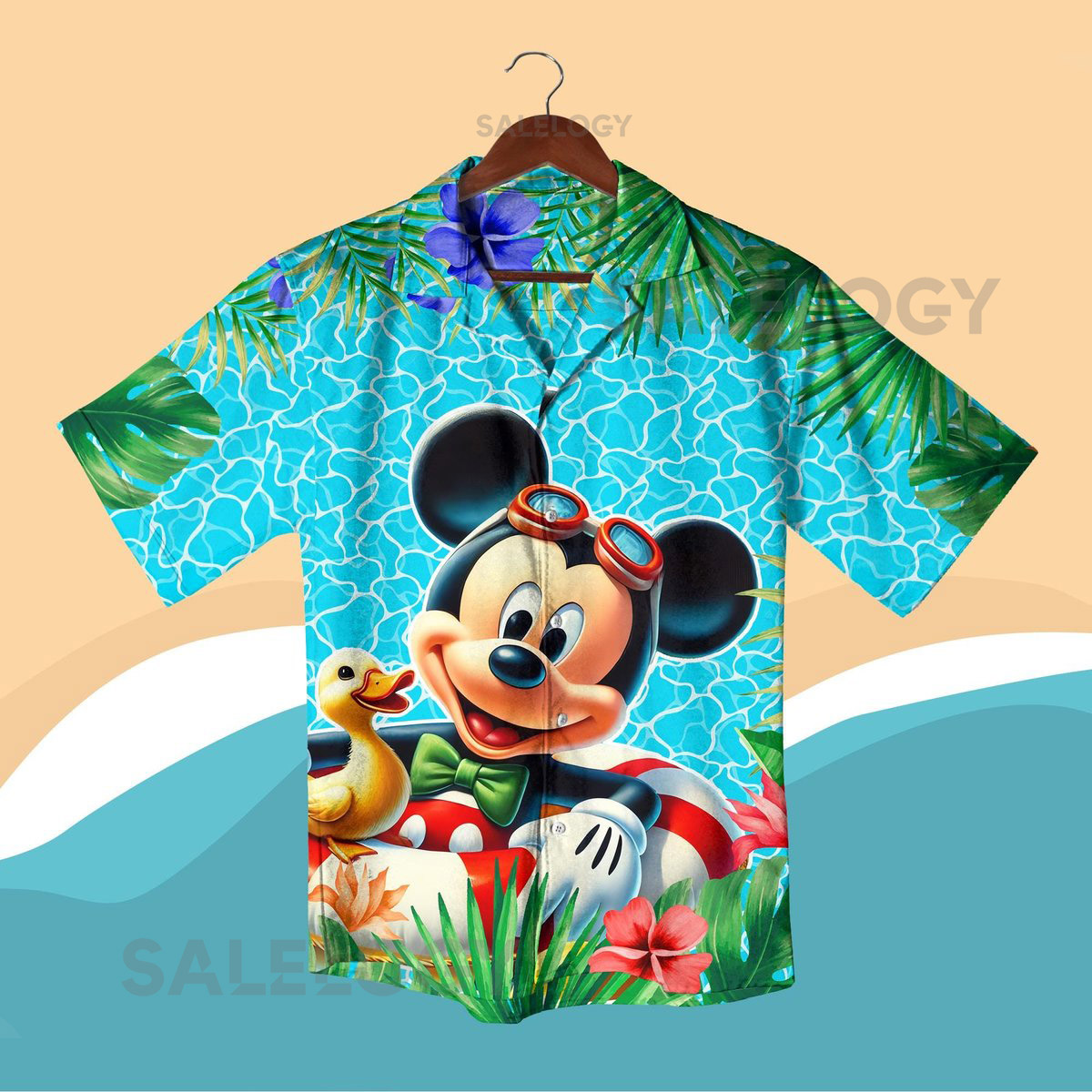 Mickey Hawaiian Shirt Mickey Movie Button Up Shirt Holiday Mickey Mouse Hawaiian Shirt Mickey Cartoon Movie 3D All Over Print Shirt_158