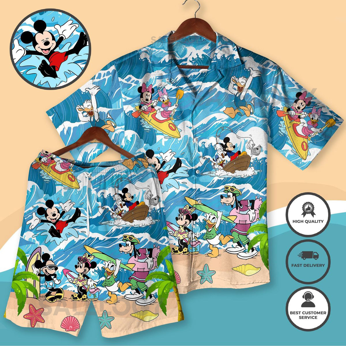 Mickey And Friends Hawaiian Shirt Summer Disney Beach Outfit Goofy Shirt Donald Shirt Minnie Shirt Goofy Shirt Aloha Vacation Shirt Shorts_134