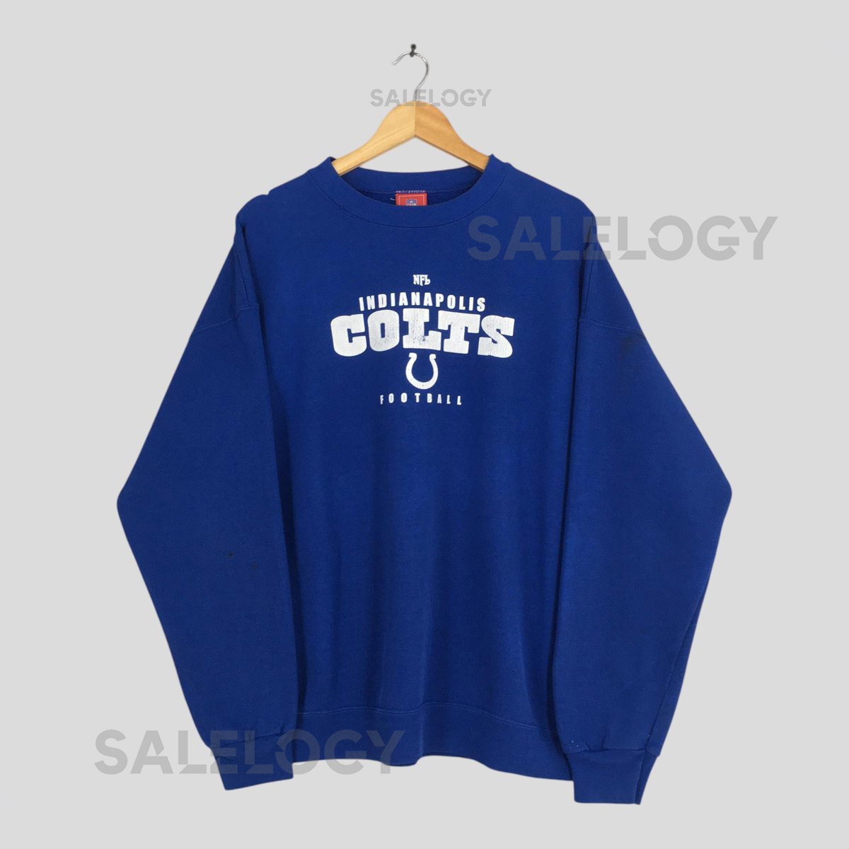 Vintage Indianapolis Colts NFL Blue Sweatshirt XLarge Indianapolis Colts Printed Pullover Indianapolis Colts Football Team Sweater S_979