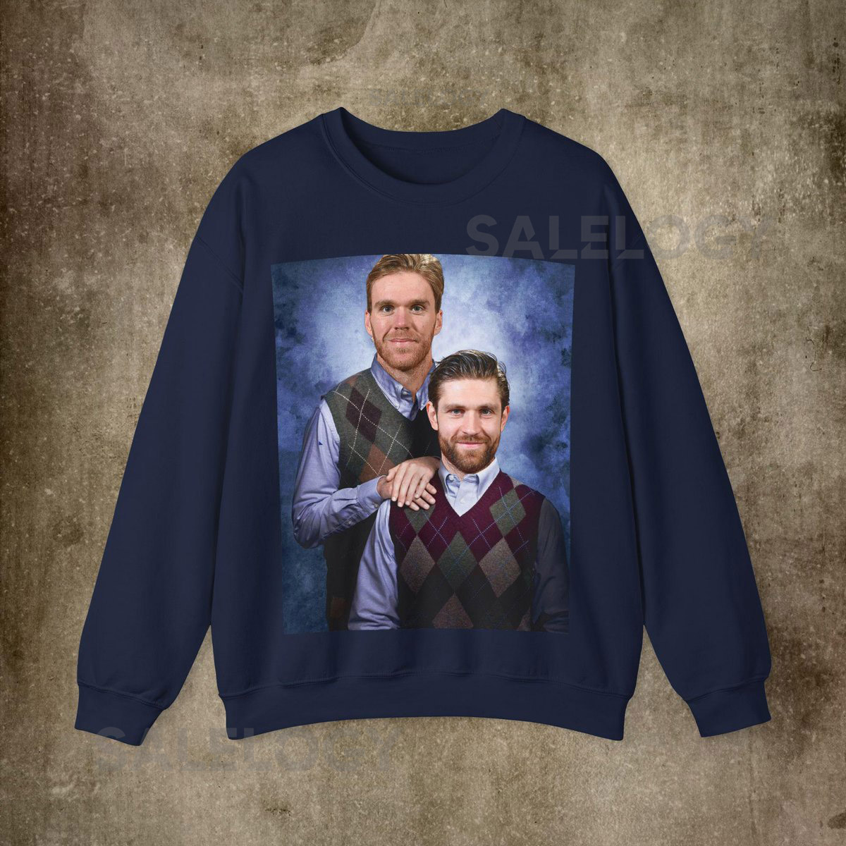 Leon Draisaitl and Connor McDavid Edmonton Hockey Sweatshirt Step Brothers Hockey Crewneck Edmonton Hockey Sweatshirt_71