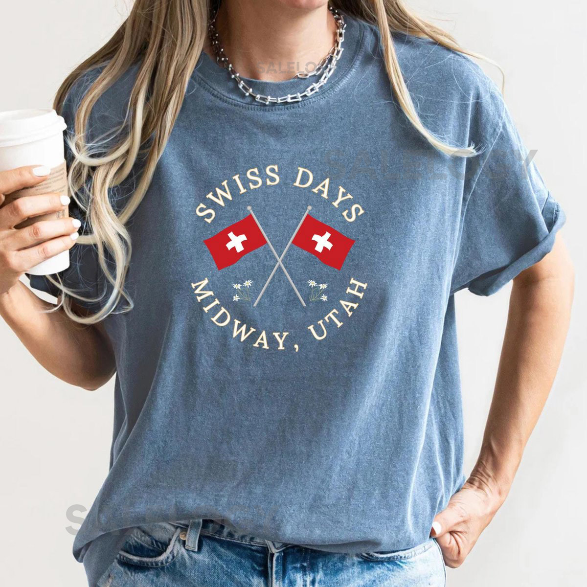 Swiss Days T Shirt Midway Utah Shirt Utah Farmers Market T Shirt Park City Summer Festival Tee for Heber Valley Midway Utah_563