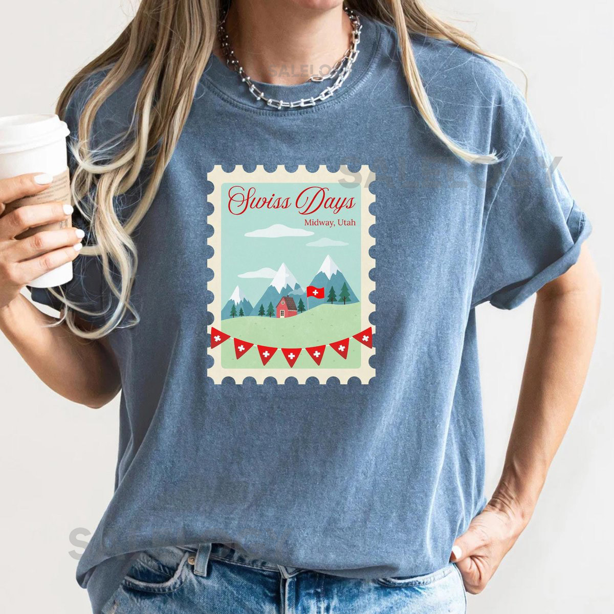 Swiss Days T Shirt Midway Utah Shirt Utah Farmers Market T Shirt Park City Summer Festival Tee for Heber Valley Midway Utah_564