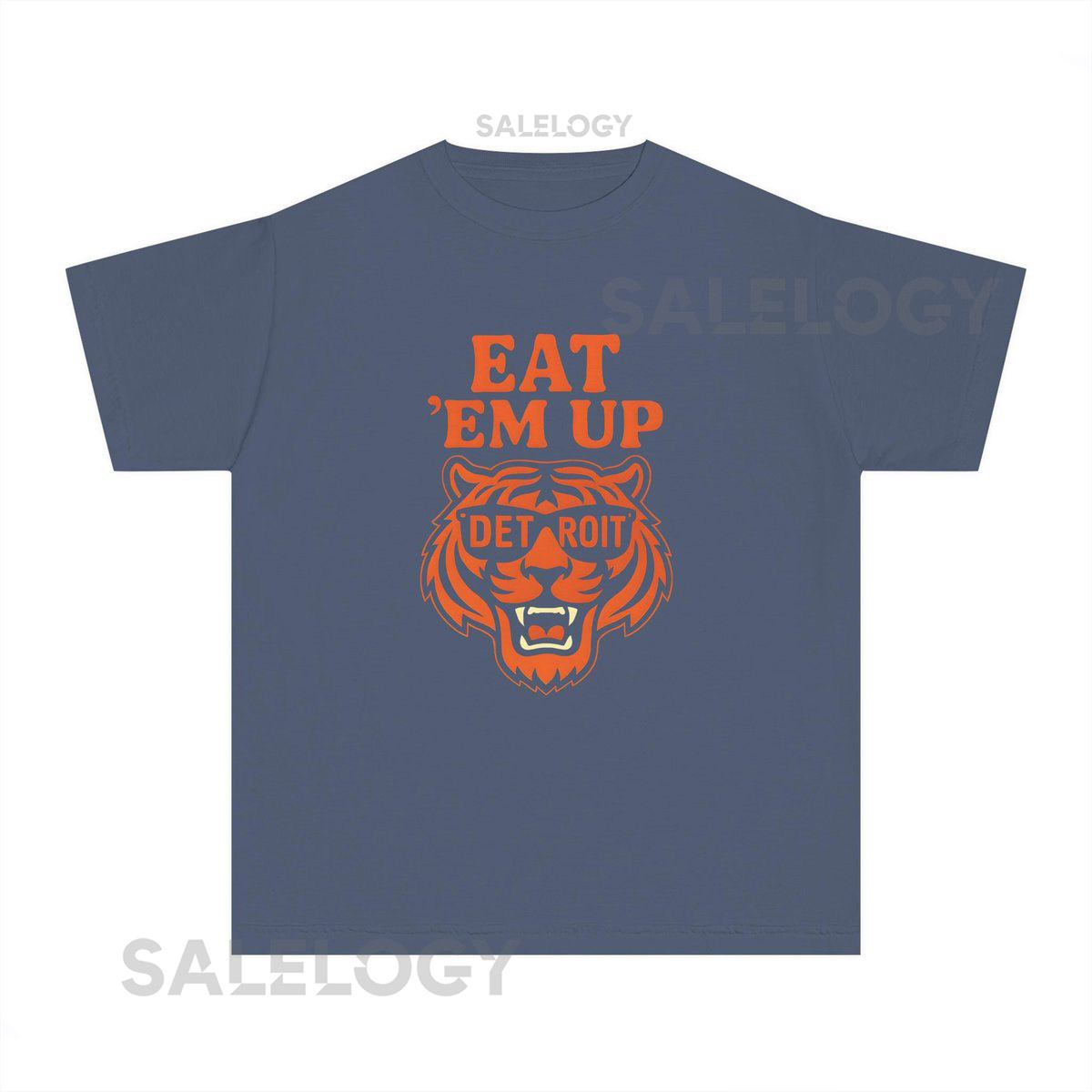 Detroit Tigers Kids Tee - Eat Em Up Tigers Vintage Baseball Tee Sports Fan shirt Gift for Tigers Fans Detroit Baseball Team Spirit Shirt_245