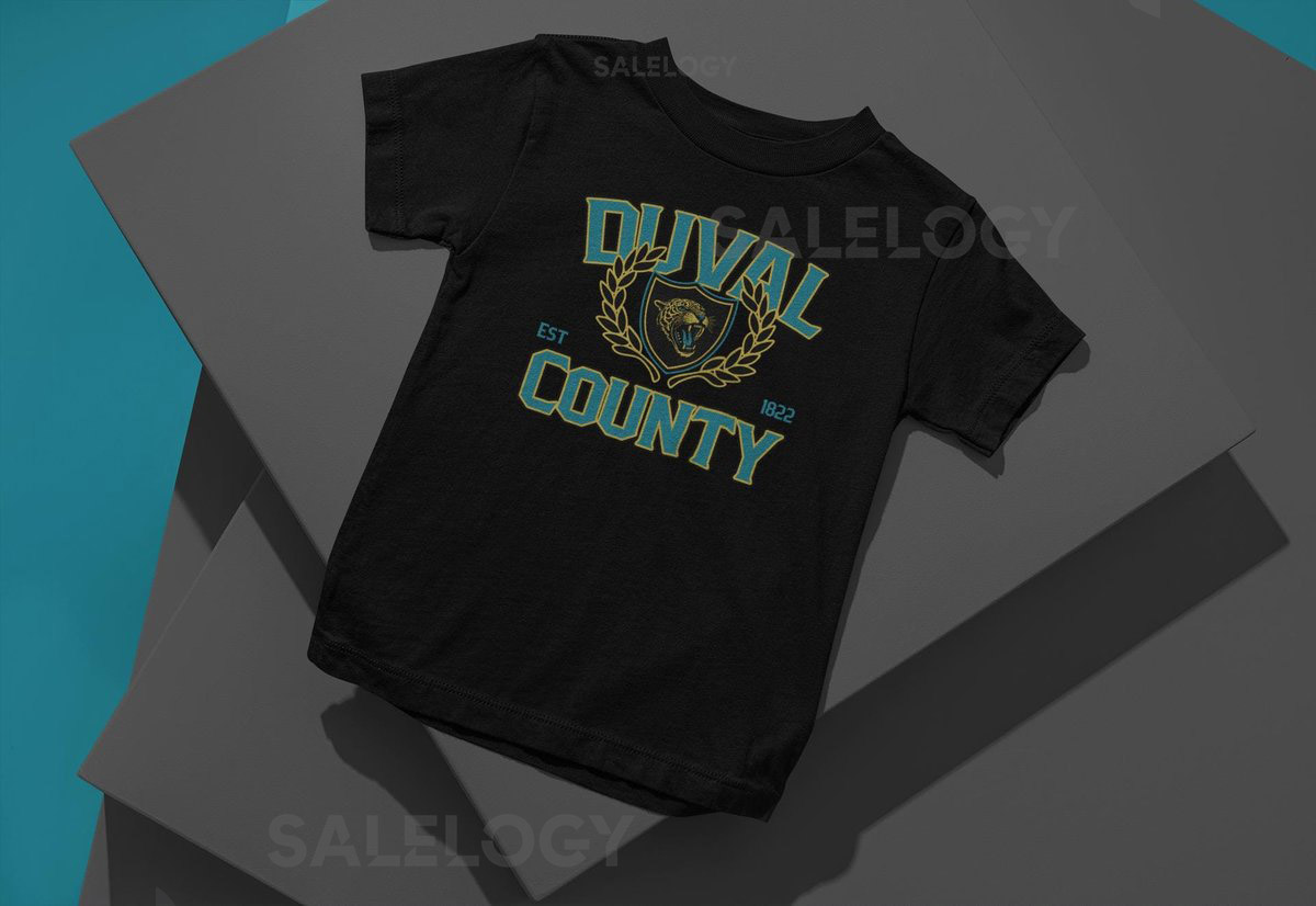 Duval County quotVarsityquot T-Shirt- Black Sizes S-4XL J_120