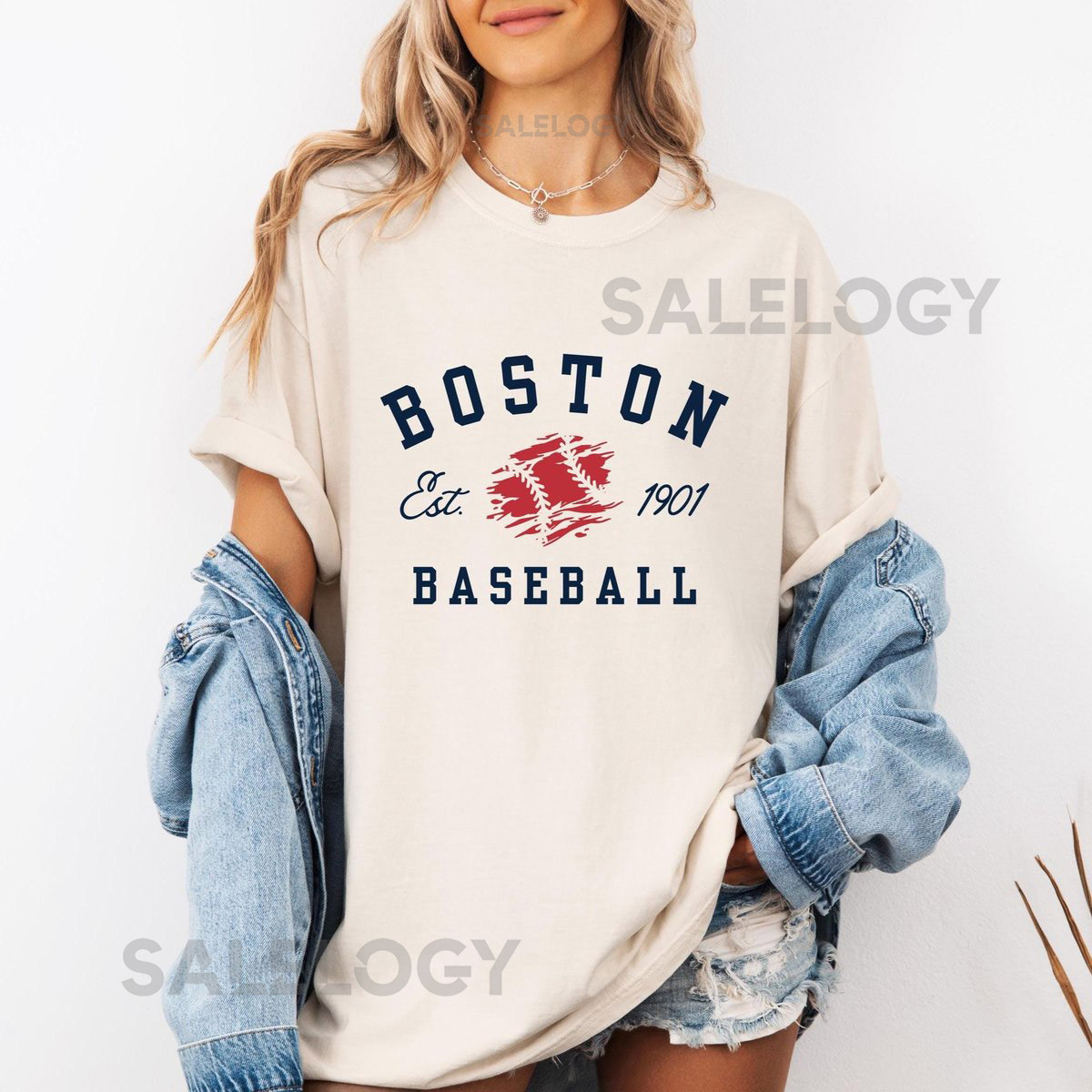Boston Vintage Baseball Shirt Boston Baseball T-shirt Comfort Colors Shirt Baseball Fan Gift Boston Varsity Shirt Game Day Shirt_232