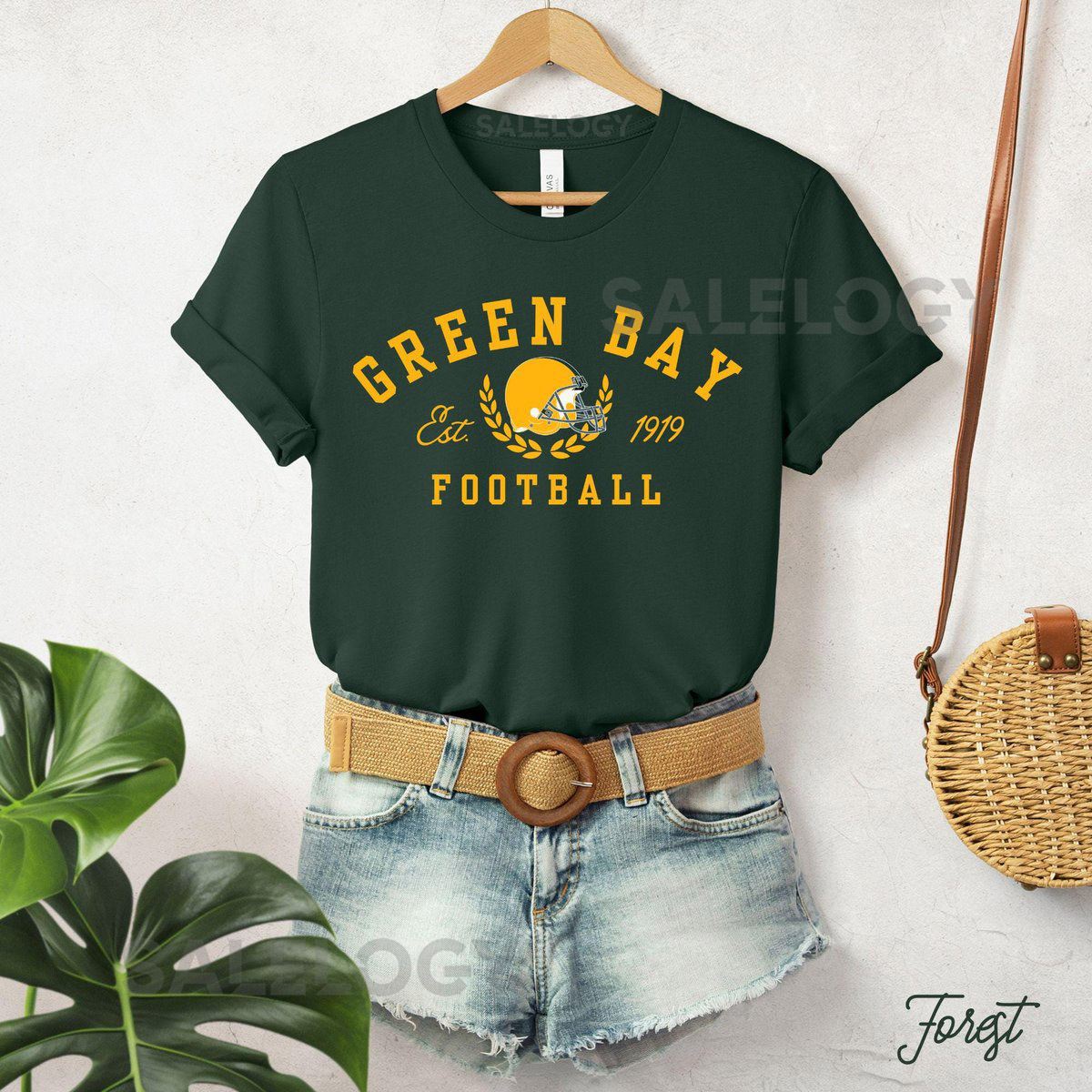 Green Bay Football T-Shirt Varsity Style Packer Football Pullover Shirt Game Day Tee Sunday Football Fan Gift Green Bay Tailgate Tee_430
