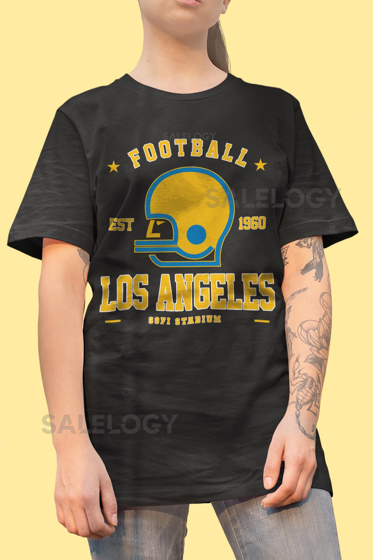 Vintage Los Angeles 1960 T-Shirt Football unisex adult youth tee sweatshirt_119