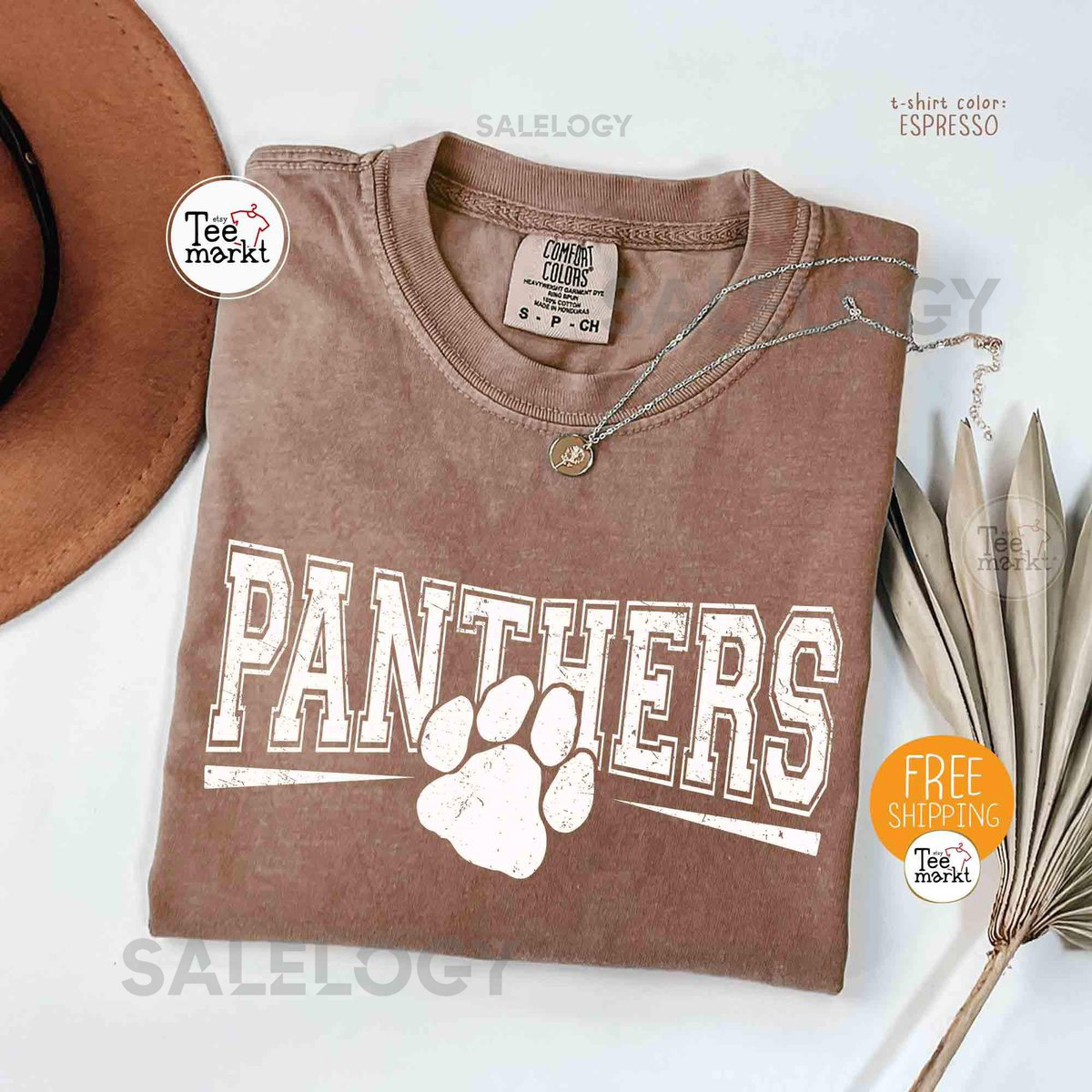 Vintage Panthers Shirt Comfort Colors Panthers Game Day shirt Paw Panthers Mascot Shirt Football T-shirt College Panthers Tailgate Tee_1112