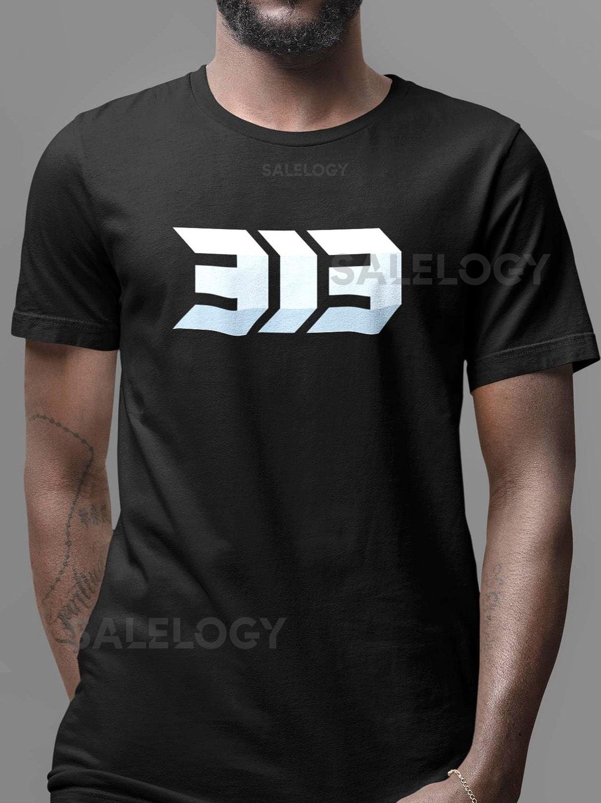 313 Detroit T-Shirt - Abstract Design_9