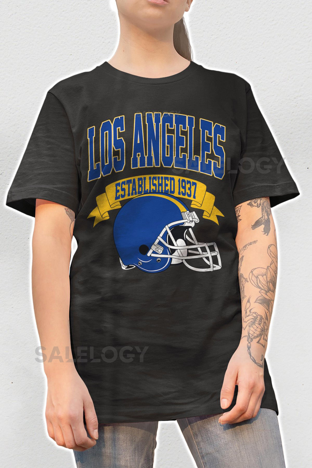 Vintage 1937 Los Angeles LA Football T-Shirt unisex adult youth tee sweatshirt_106