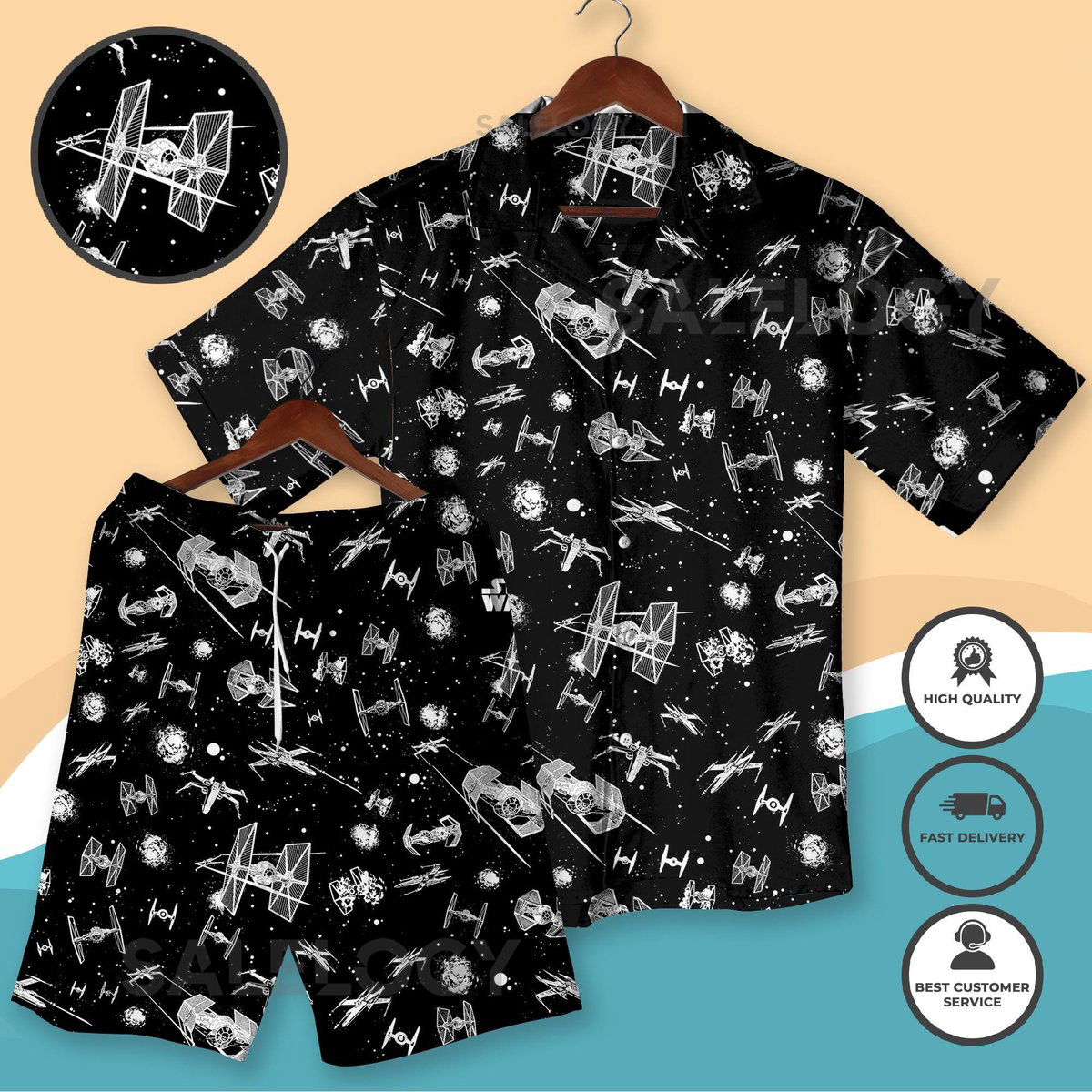 Star - Wars Hawaiian Shirt Funny Star - Wars Women Men's Summer Button Down Shirt Shorts Galaxy Character Loungewear Gift Beach Shirt_252