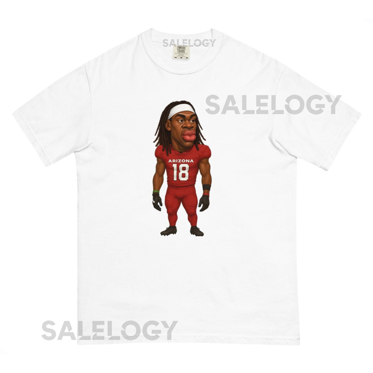 Arizona Cardinals Marvin Harrison Jr Unisex garment-dyed heavyweight t-shirt_41