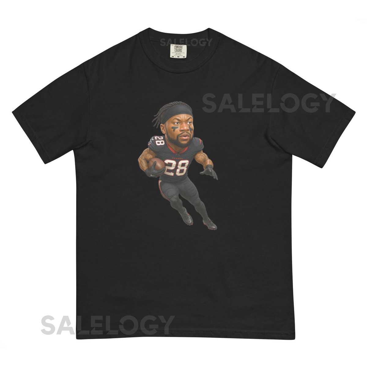 Houston Texans Joe Mixon Unisex garment-dyed heavyweight t_338