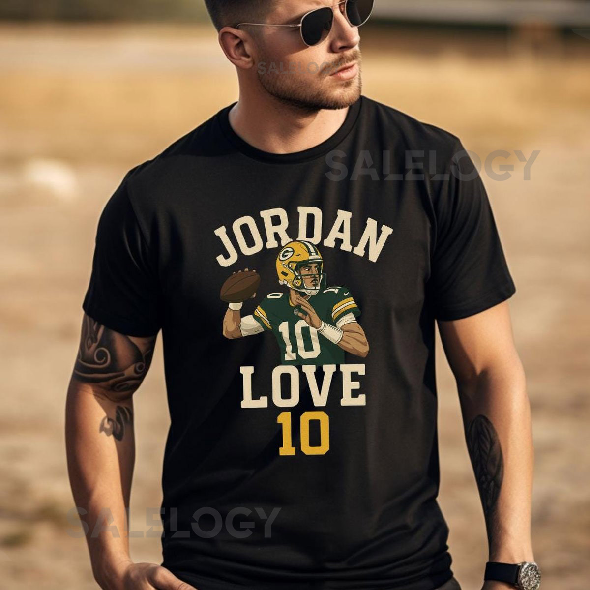 Jordan Love T-Shirt Green Bay Packers Football Graphic TeeMade to Order_538