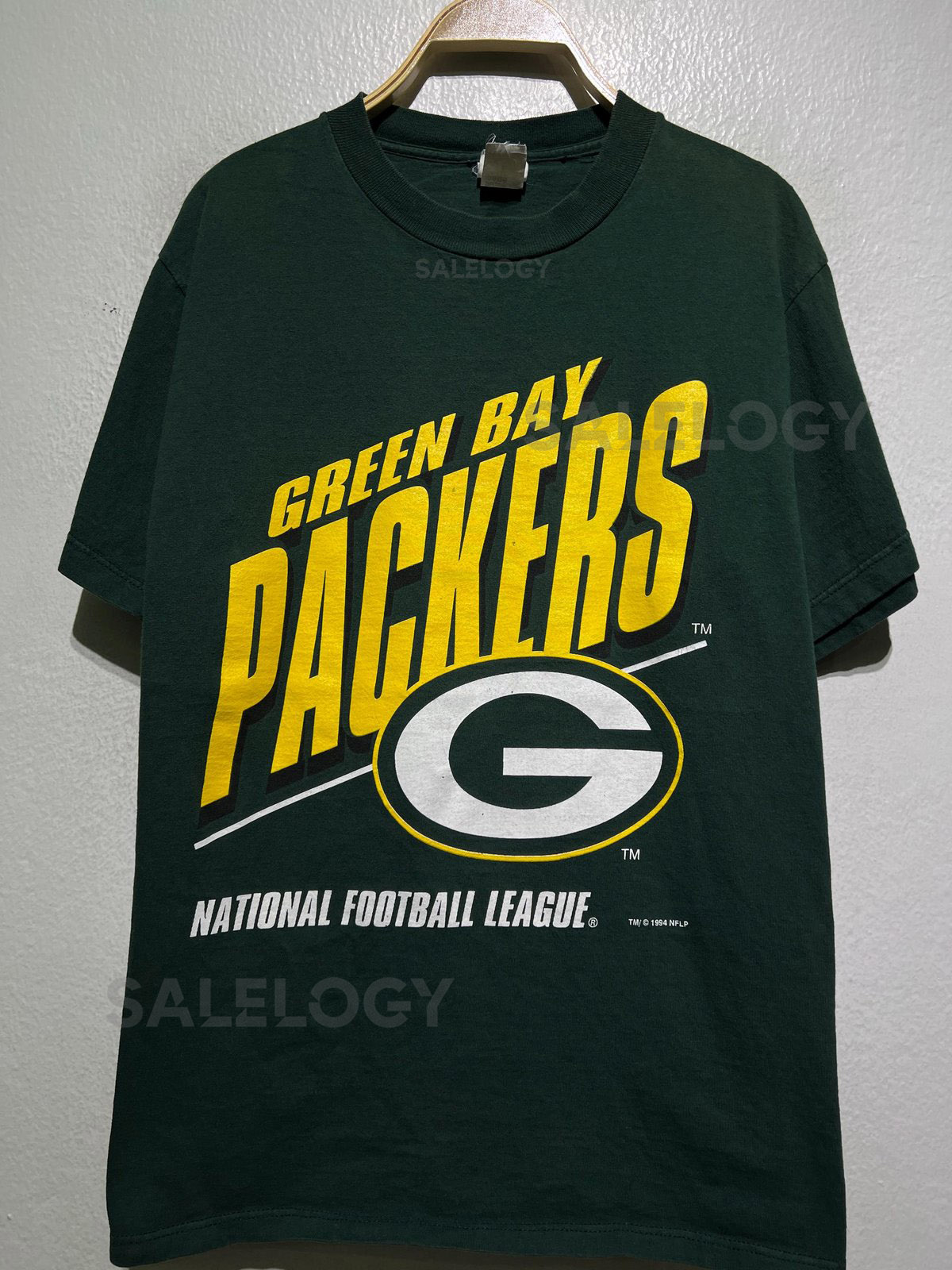 Vintage 90s 1994 Green Bay Packers NFL Football Sports Fan Team Apparel Collectible T-Shirt Size M_694
