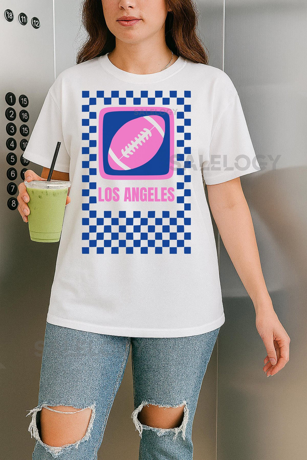 Los Angeles Football T-Shirt Retro Graphic Ram Comfort Colors_564