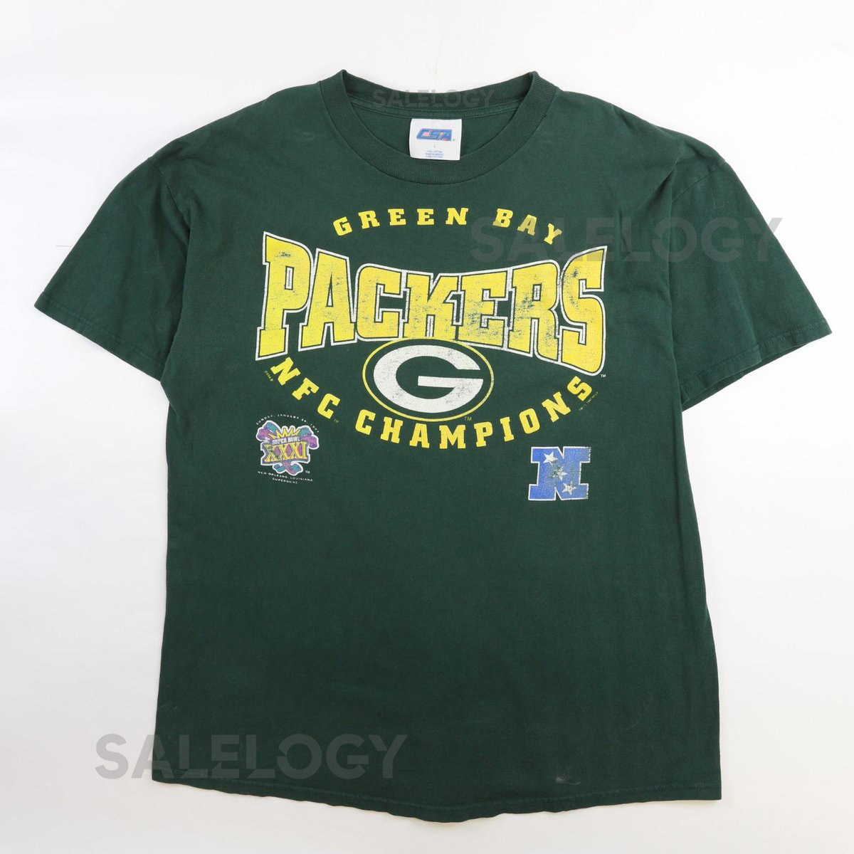 Vintage Green Bay Packers T-Shirt Size Large NFL_740