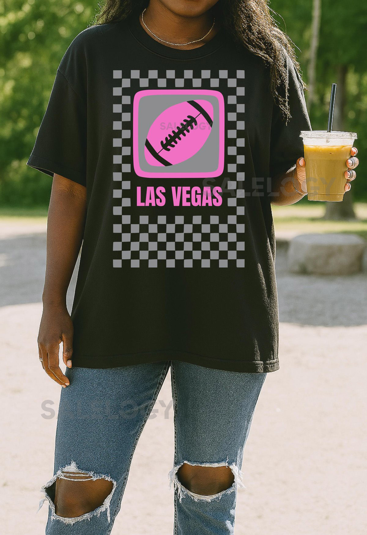 Vintage Las Vegas Football T-Shirt Retro Graphic Comfort Colors_807