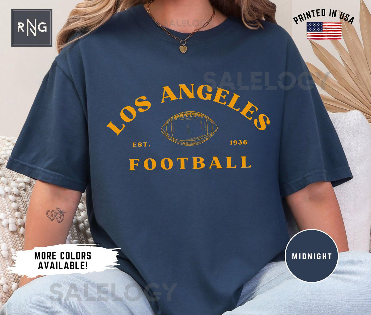 Los Angeles Football Shirt Ram Football Gameday Shirt Los Angeles Football Apparel Ram Sports Apparel Retro Los Angeles Football Gift_557