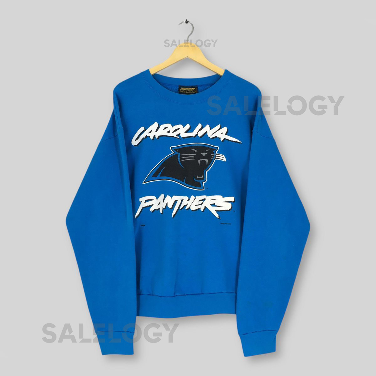 Vintage 90s Carolina Panthers NFL Sweatshirt Large Carolina Panthers Football Spell Out Logo Sweater Panthers American Football Crewneck L_930