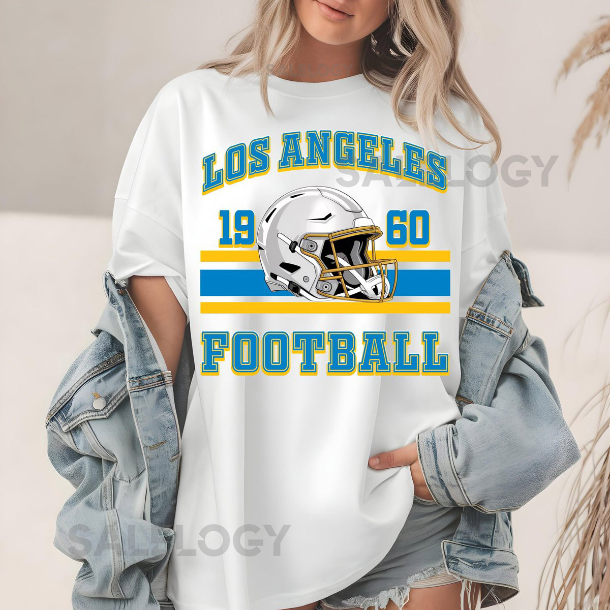 Los Angeles Football Comfort Colors T Shirt Vintage Helmet Tee Sports Fan Gift Football Lover Gift Los Angeles Chargers Sweatshirt_76