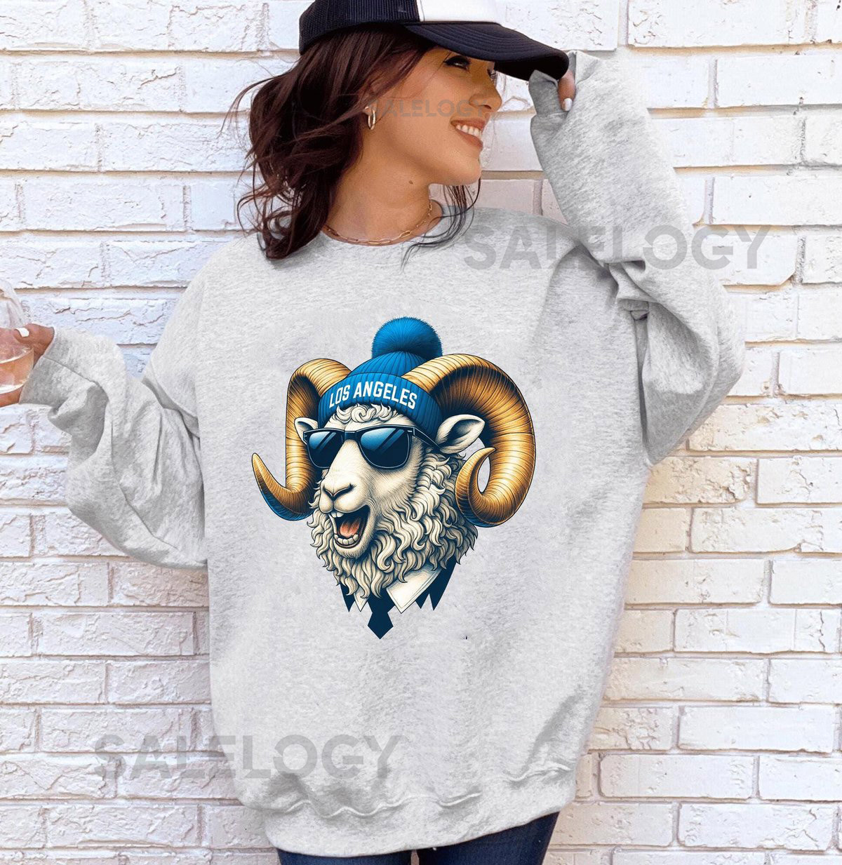 Los Angeles Football Crewneck Sweatshirt Vintage Fan Gift Game Day Apparel LA Football SweatshirtTrendy Sports Fan Top_77