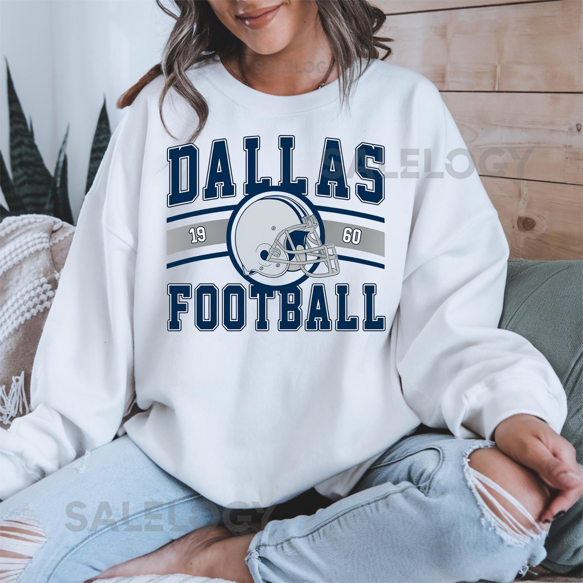 Dallas Football Comfort Colors Sweatshirt Vintage 1960s Style Team Apparel Sports Fan Gift Dallas Cowboys T-Shirt_200