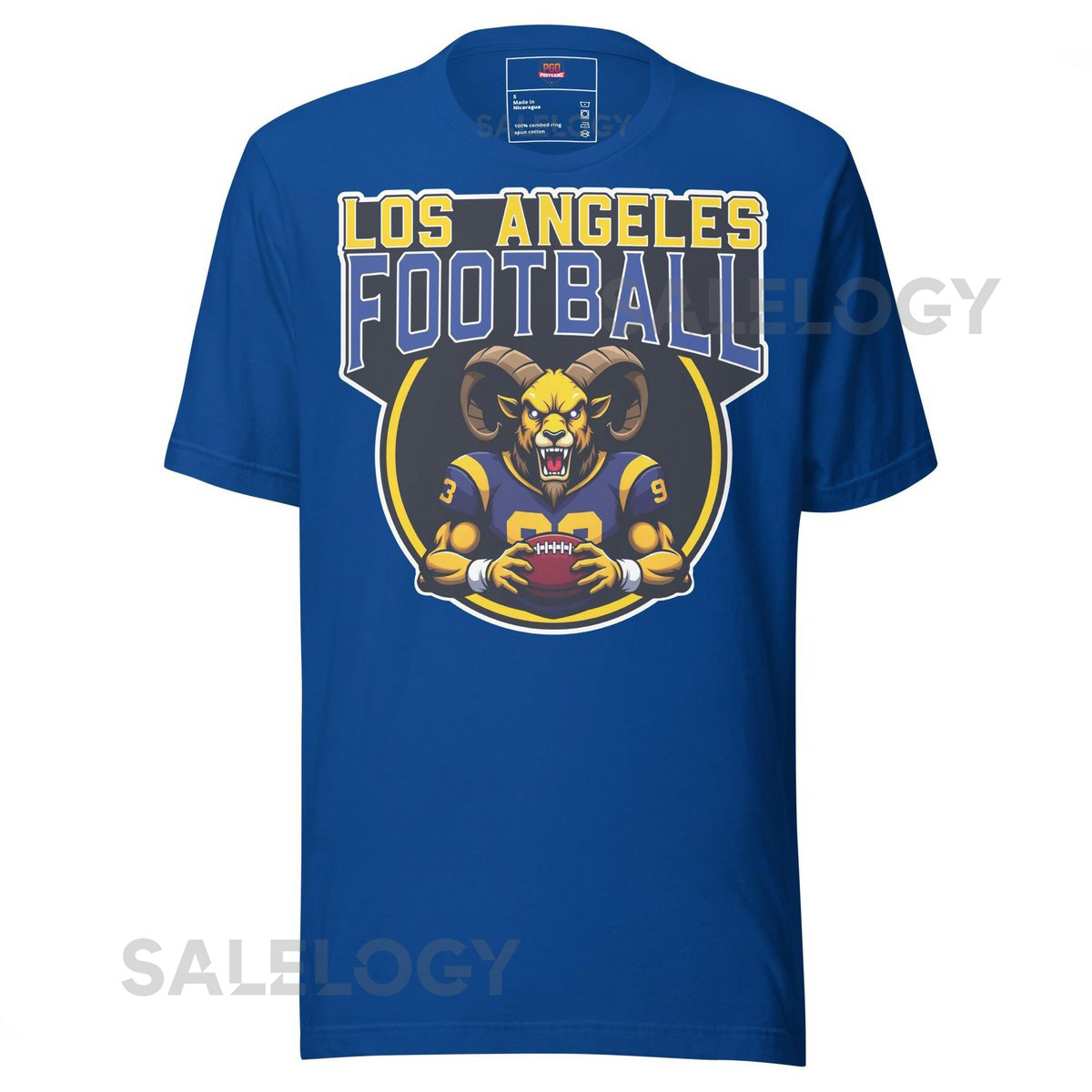 Los Angeles Football T-Shirt Vintage Retro Football Fan Gift LA Sports Apparel_566