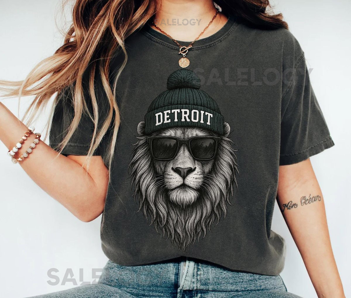 Detroit Lions Football Shirt Vintage Lions Football Crewneck NFL Game Day Comfort Color Shirt American Football Detroit Lions fans Gifts_232