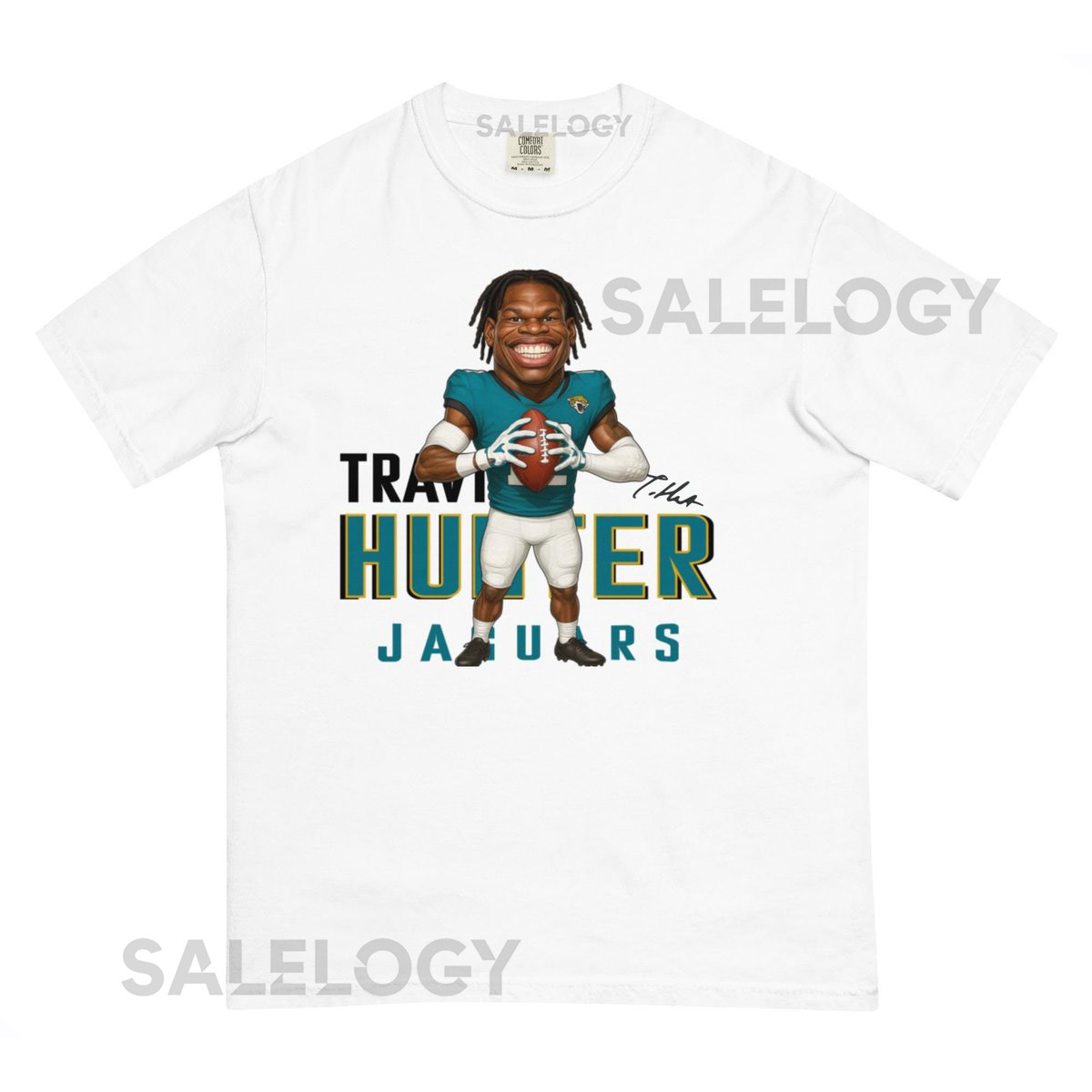 Jacksonville Jaguars Travis Hunter Unisex garment-dyed heavyweight t_672
