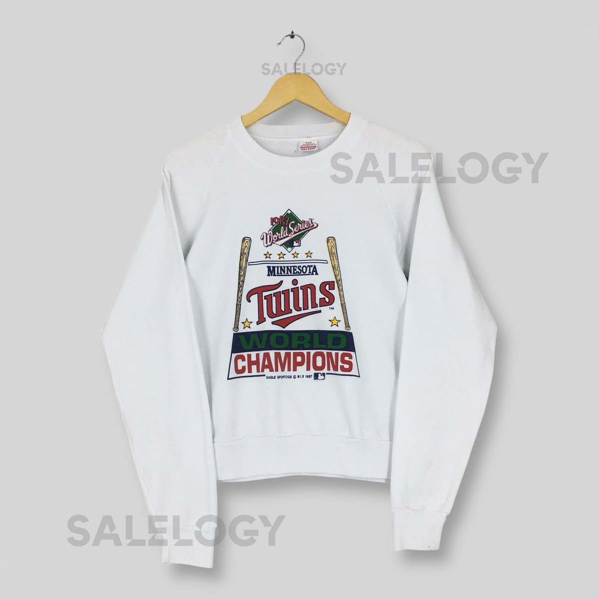 Vintage 80s Minnesota Twins MLB Sweatshirt Small 1987 Minnesota Twins World Series Champs Sweater Twins American Baseball Crewneck Size S_878