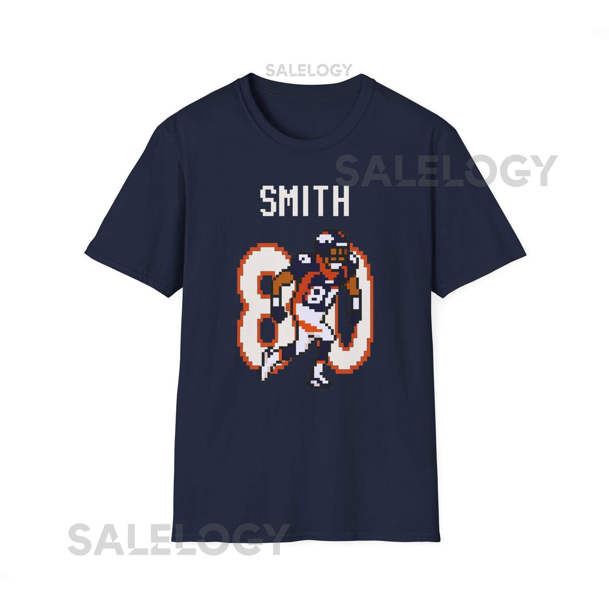 Rod Smith Shirt Pixel Art Denver Broncos Shirt Retro 8 Bit Vintage Football Tee 80 Jersey Graphic Unisex Game Day Gift for Mile High Fans_446